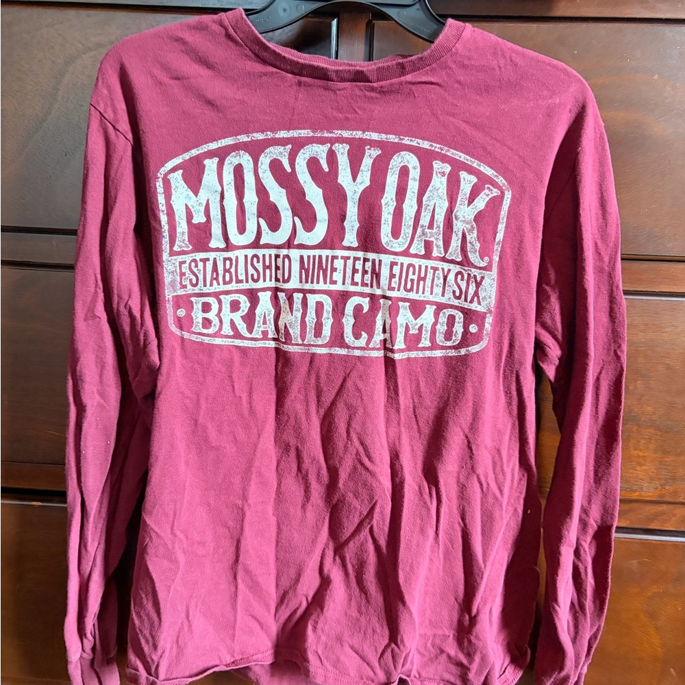 Mossimo Supply Co. Burgundy Long Sleeve Shirt